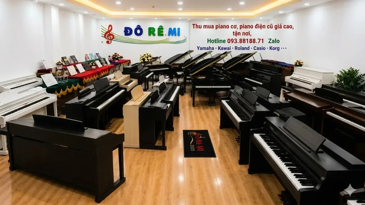 Thu mua piano cơ cũ Yamaha Kawai giá cao tại Đô Rê Mi 2000