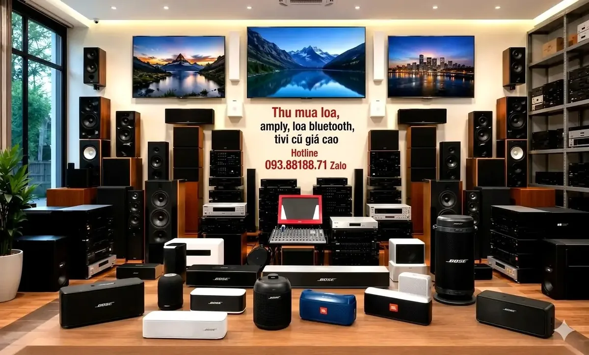 Thu mua dàn âm thanh cũ, loa sân khấu hội trường và nhạc cụ tại Đô Rê Mi 2000