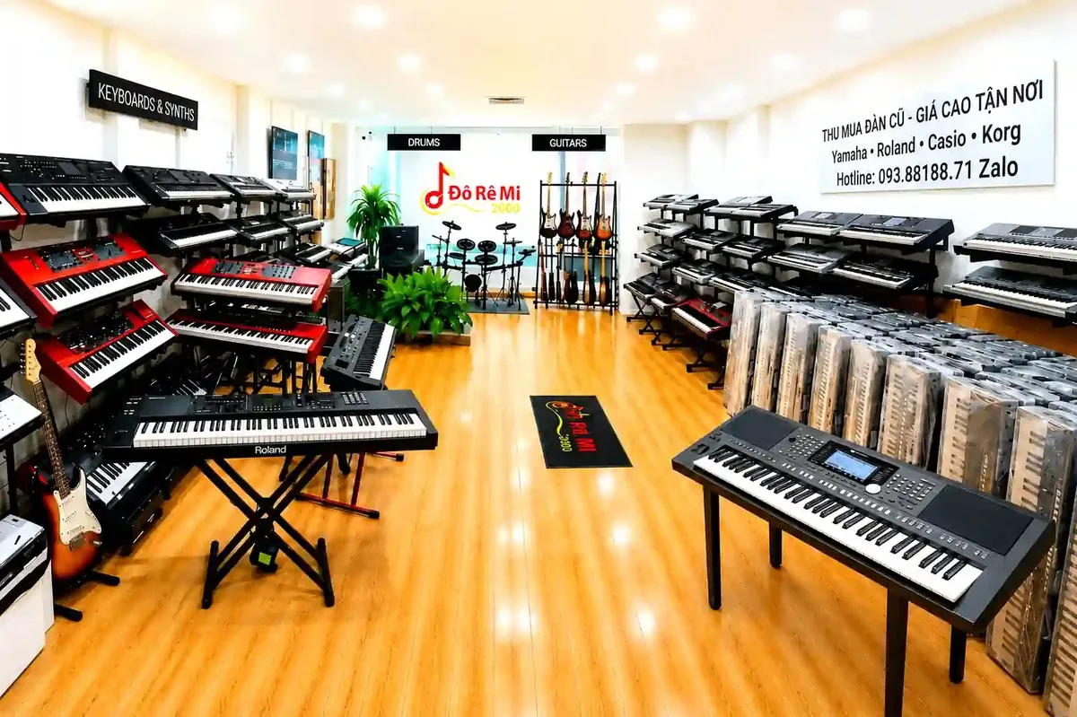 Thu mua đàn organ cũ Yamaha Roland Korg Casio giá cao tại Đô Rê Mi 2000