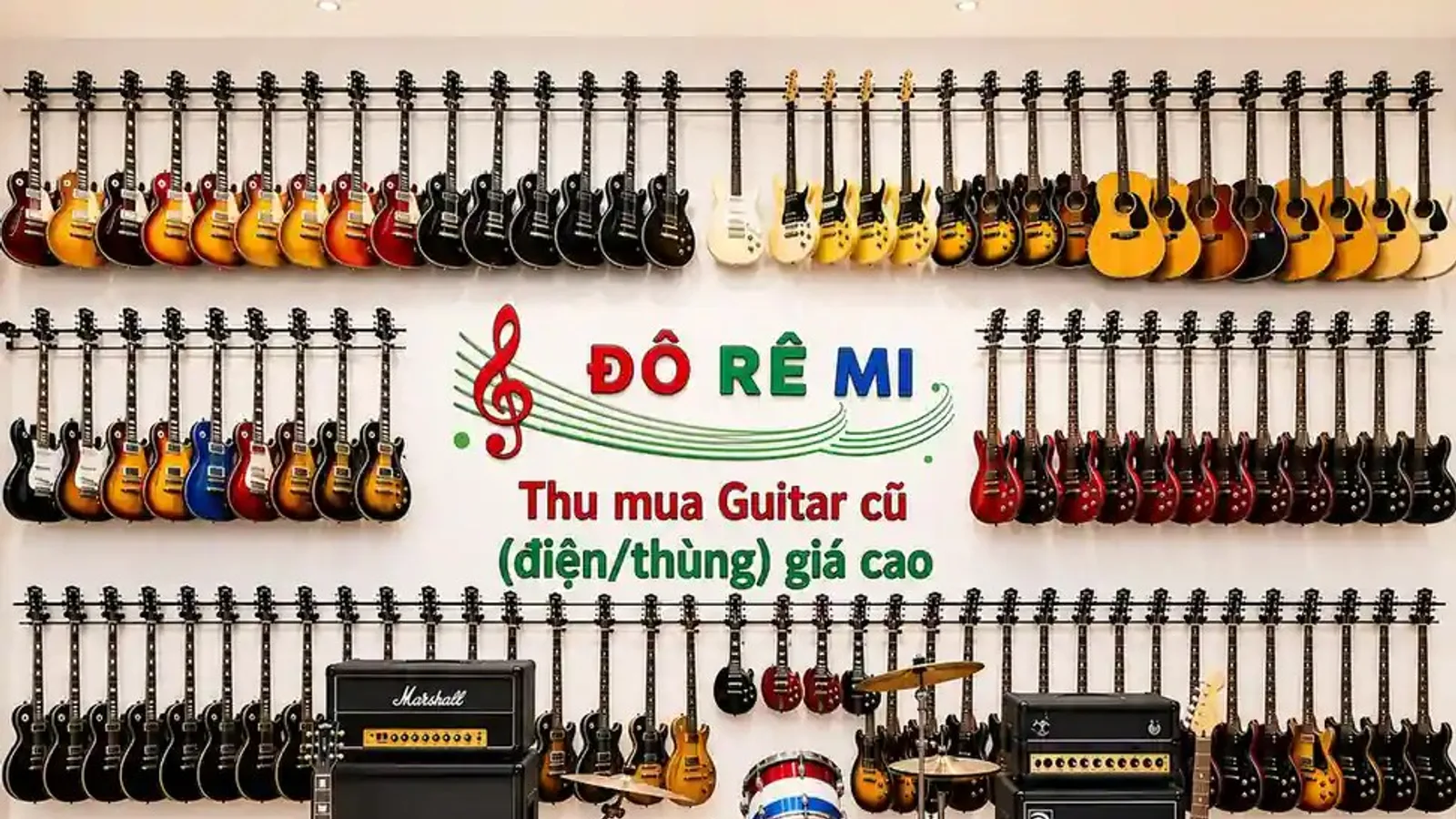 Thu mua đàn guitar cũ giá cao tại TP.HCM – Đô Rê Mi 2000
