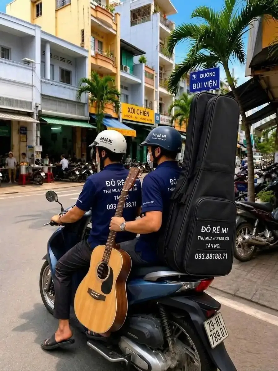 Quy trình khảo sát và thu mua đàn guitar cũ tận nhà chuyên nghiệp nhanh chóng tại TP.HCM
