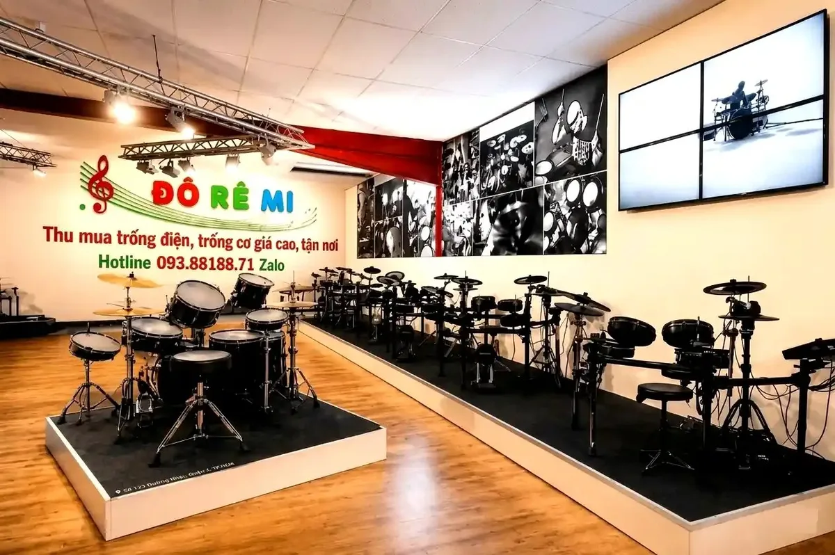 Thu mua bộ trống cơ trống điện cũ Yamaha Roland Pearl Tama giá cao tại Đô Rê Mi 2000